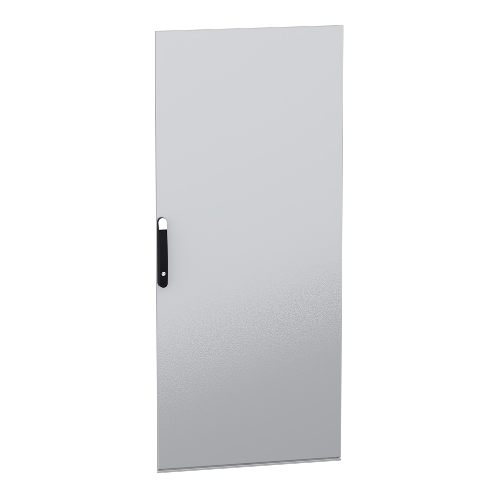 Porta piena acciaio grigio 1800x800 mm PanelSeT SFN/SM per armadio elettrico sicurezza serratura 4 punti apertura 120° reversibile