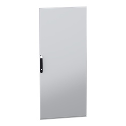 Porta piena acciaio grigio 1800x800 mm PanelSeT SFN/SM per armadio elettrico sicurezza serratura 4 punti apertura 120° reversibile