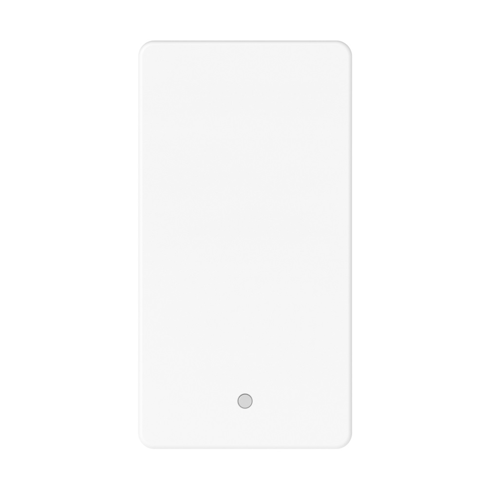 Pulsante unipolare 1P NA 10A bianco con LED indicatore per impianti elettrici domestici e professionali