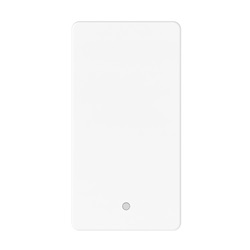 Pulsante unipolare 1P NA 10A bianco con LED indicatore per impianti elettrici domestici e professionali