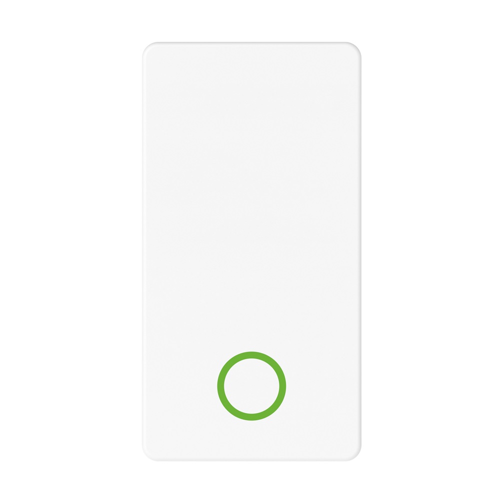 Pulsante elettrico 1 polo NA+NC 10A bianco per impianti civili e industriali
