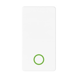 Pulsante elettrico 1 polo NA+NC 10A bianco per impianti civili e industriali