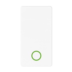 Pulsante elettrico 1 polo NA+NC 10A bianco per impianti civili e industriali