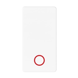 Pulsante elettrico 1 polo NC+NA 10A bianco per interruzione e arresto impianti elettrici