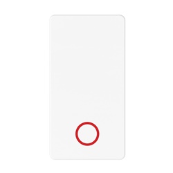 Pulsante elettrico 1 polo NC+NA 10A bianco per interruzione e arresto impianti elettrici