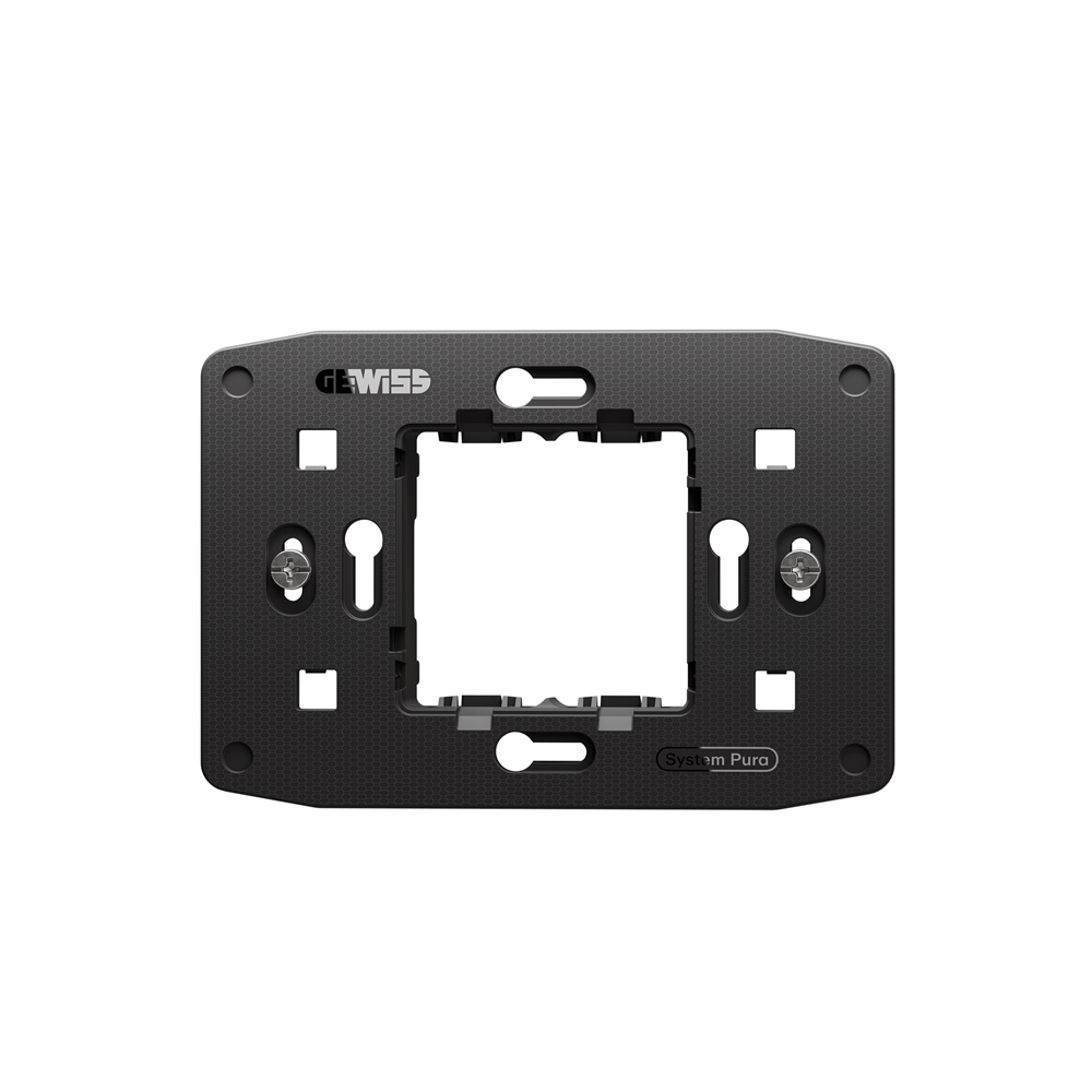 Supporto elettrico 2 moduli materiali resistenti installazione impianti elettrici
