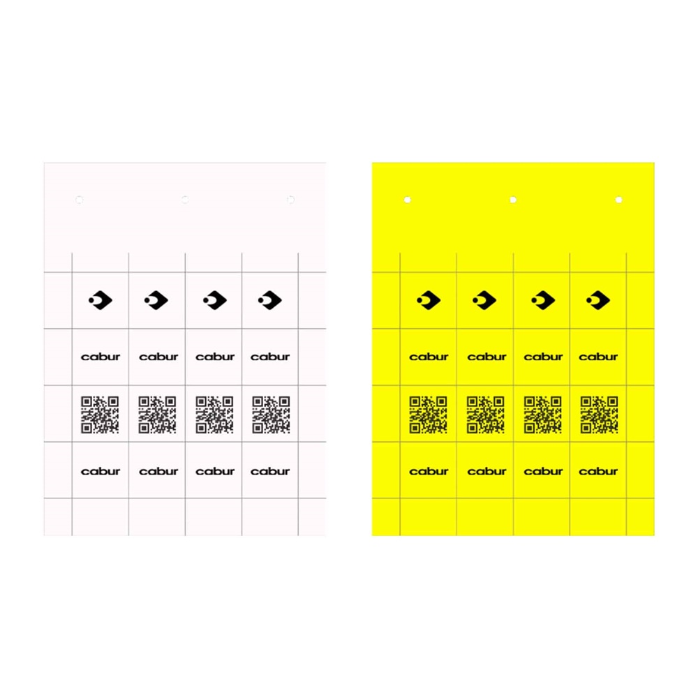 Tessera PVC Flat gialla 9x17 mm per SmartPrint-Plus uso stampa identificazione