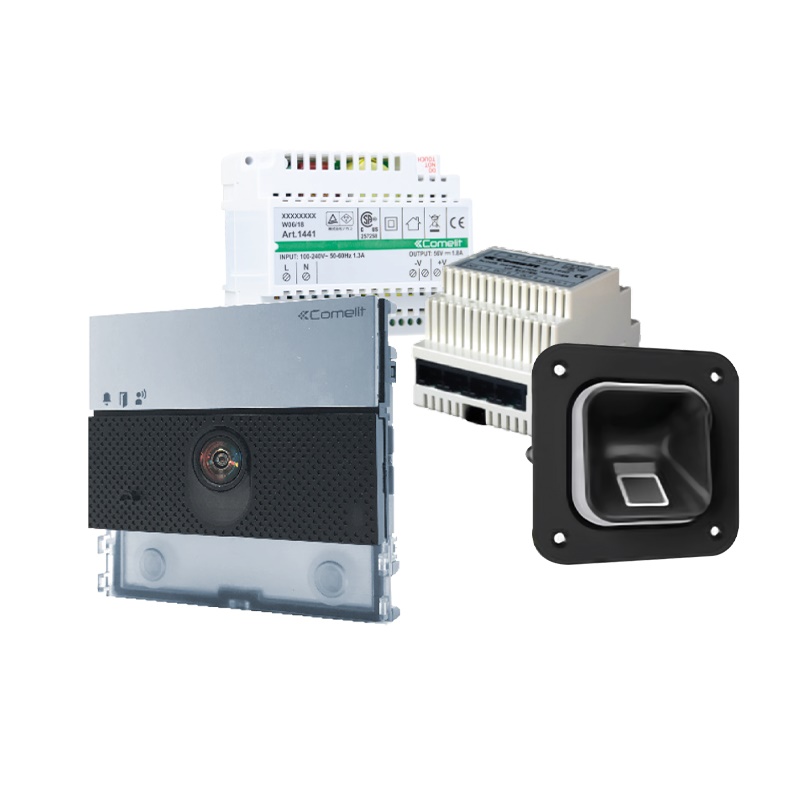 Kit ultra controllo accessi con lettore impronte digitali integrato per sicurezza residenziale e aziendale