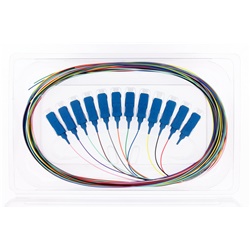 Cavo fibra ottica 12PIGT connettore SC G657A2 tubo termoplastico 2m saldatura integrata rete alta velocità