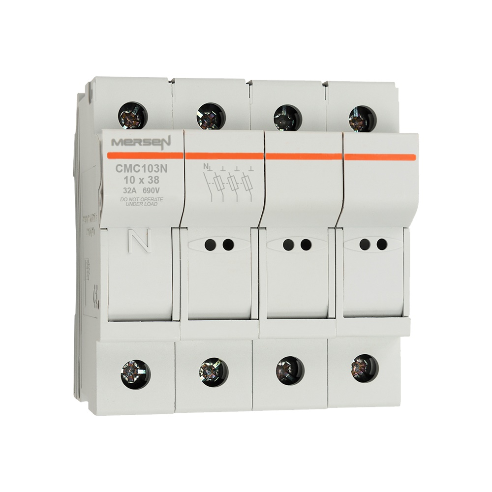 Portafusibili Modulostar® 10x38 3 Poli + Neutro 690VAC/IP20 Industriale
