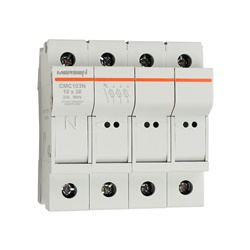 Portafusibili Modulostar® 10x38 3 Poli + Neutro 690VAC/IP20 Industriale