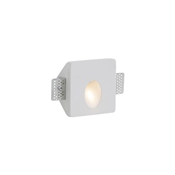 Segnapasso incasso gesso bianco LED 1W 3000K IP20 luce calda parete