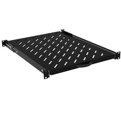 Mensola estraibile metallo nero ventilata supporto apparecchiature elettriche rack professionale