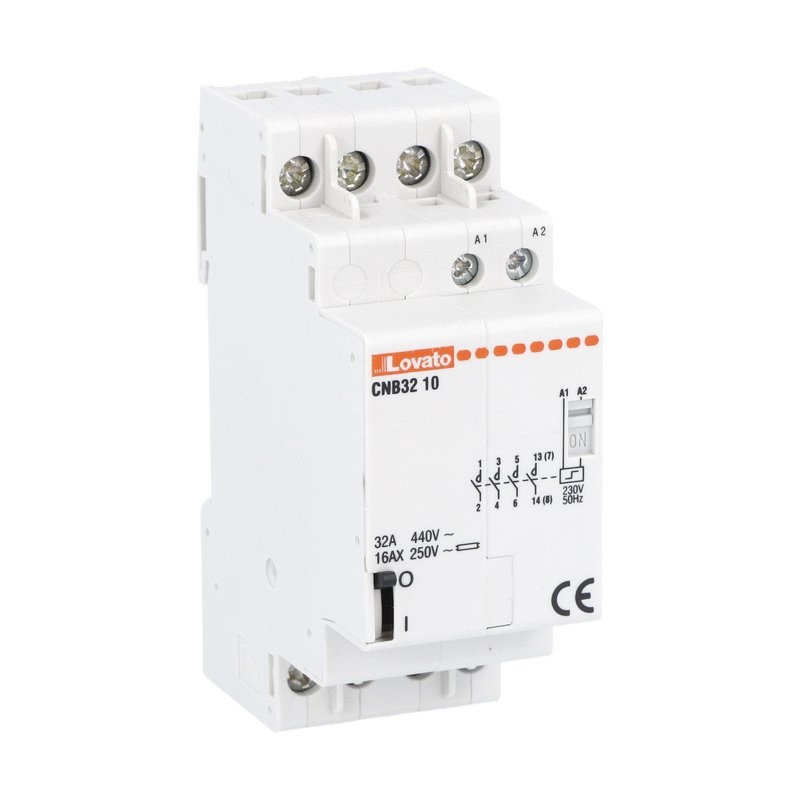 Rele passo-passo 2 moduli 32A 4 poli 230V per impianti elettrici