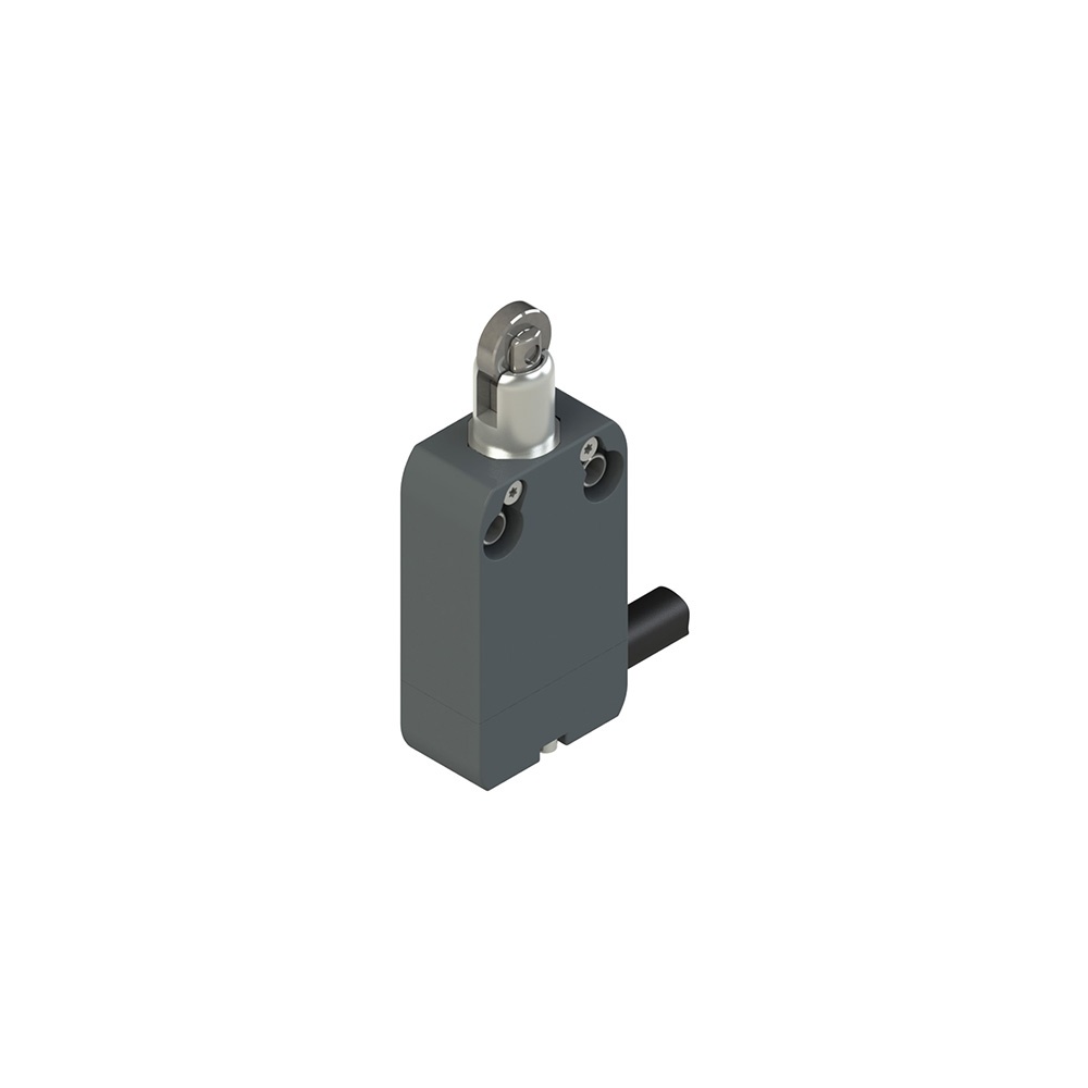 Interruttore precablato modulare pistoncino rotella IP67 IP69K 2NO 2m cavo PVC