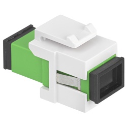 Bussola Keystone fibra ottica monomodale 9/125 µm tipo SC/APC con aggancio Keystone