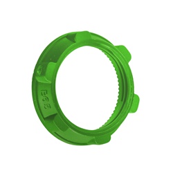 Ghiera serraggio plastica verde per pulsanti serie XB5, fissaggio standard, confezione 100 pezzi