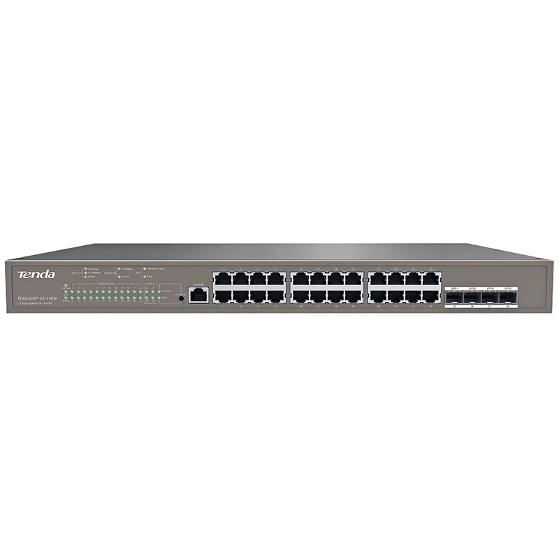 Switch PoE Gigabit 24 porte Layer 3 gestione avanzata rete ambienti professionali