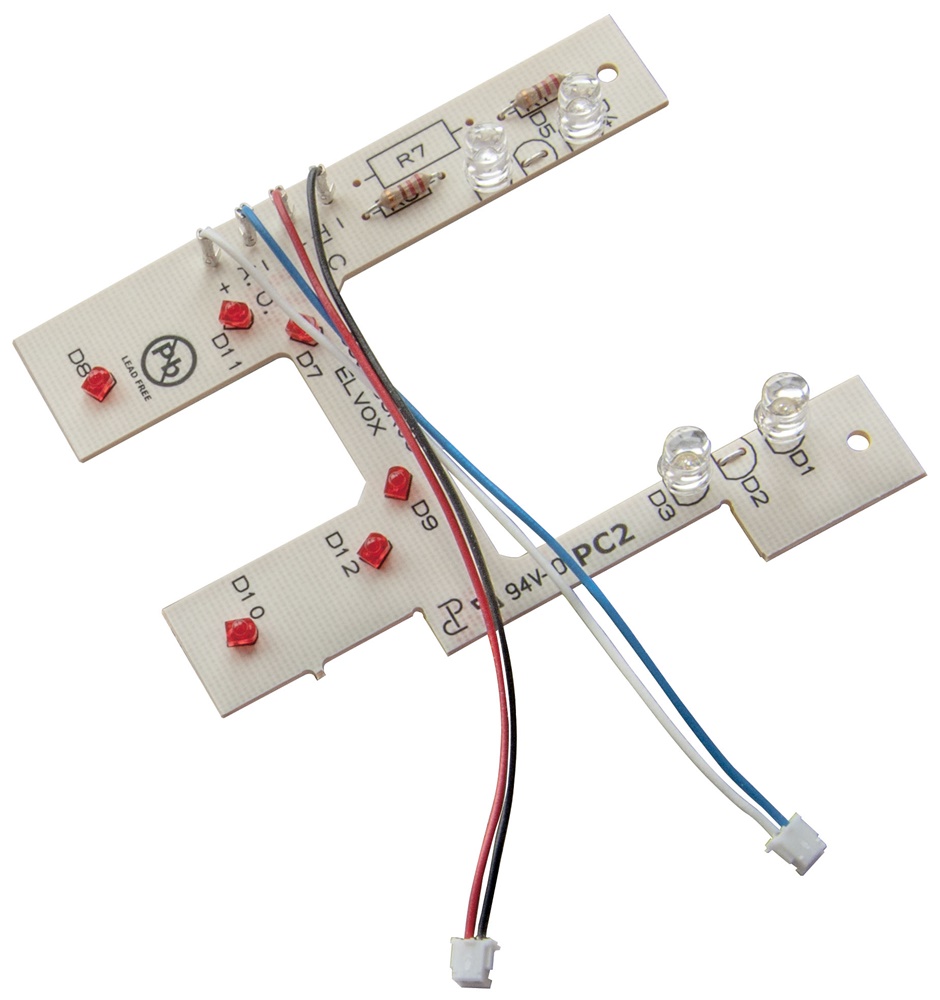 Scheda LED bianchi per targa modelli 13F5 e 13T5 illuminazione targhe pulsanti