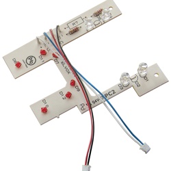 Scheda LED bianchi per targa modelli 13F5 e 13T5 illuminazione targhe pulsanti