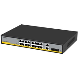 Switch Gigabit 16 porte PoE AT 2 uplink 2 SFP per reti professionali