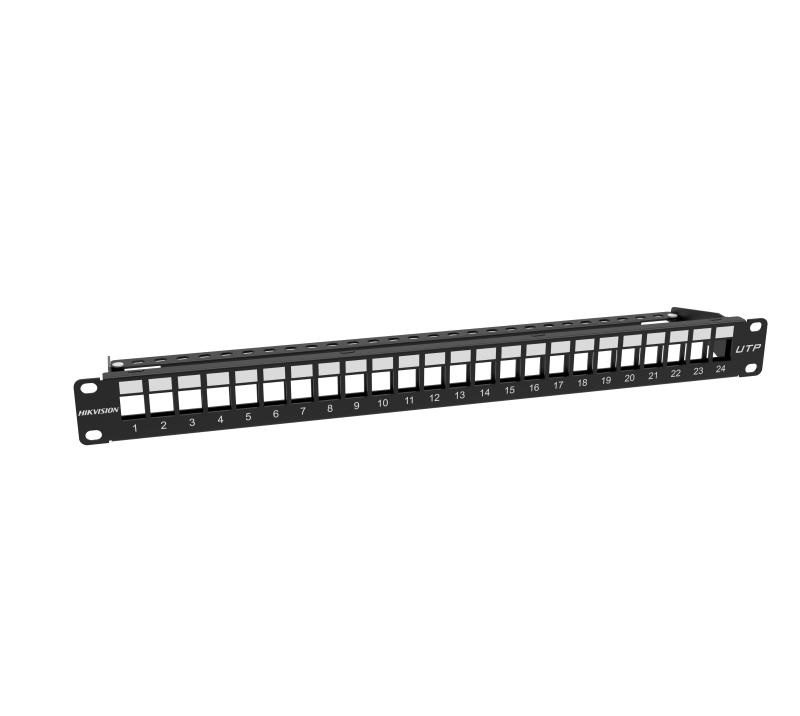 Patch panel 24 porte non schermato 1U rack 19 gestione cablaggio rete professionale
