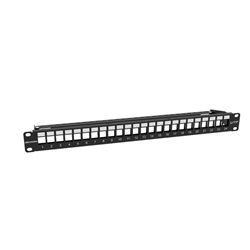 Patch panel 24 porte non schermato 1U rack 19 gestione cablaggio rete professionale