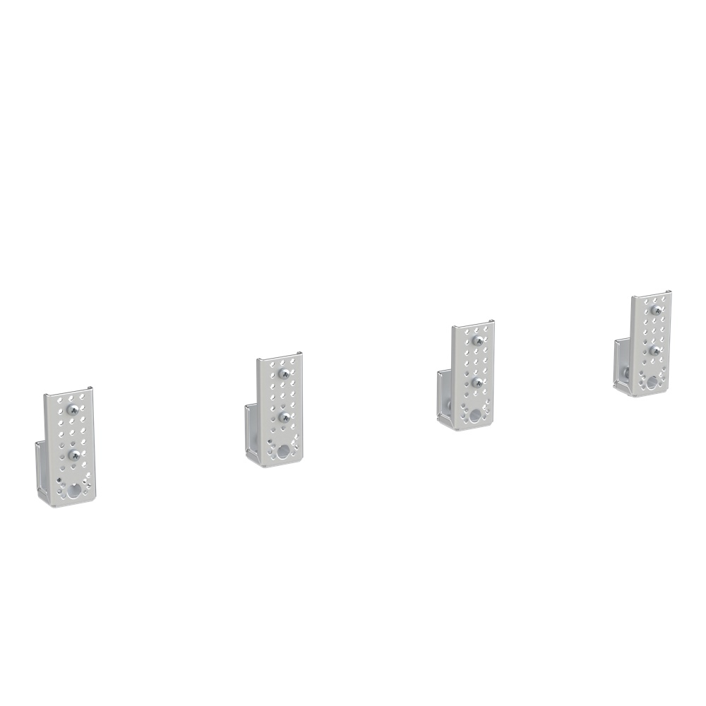 Supporto metallico staffette porta canalina 100x42x70 mm per impianti elettrici