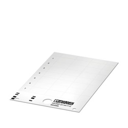 Cartellino ad innesto bianco siglabile per etichettatura tecnica US-EMP 27,9x17,4 mm