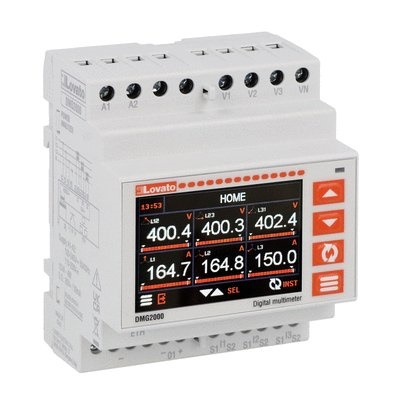 Multimetro modulare 4U display GLCD a colori con connettività Ethernet per uso professionale elettrico