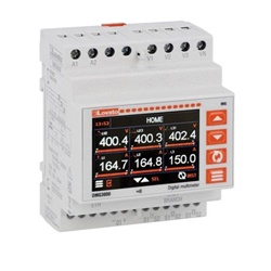 Multiplexer modulare 4 unità display grafico colori GLCD connettività Ethernet applicazioni elettriche controllo monitoraggio