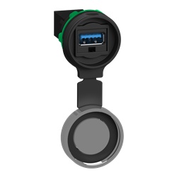 PORTA USB 3.0 TIPO A-A COVER IN MET