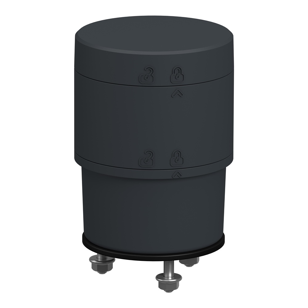 Base alimentazione modulare Harmony XV6 colonna luminosa 24V AC/DC IP65 grigio scuro