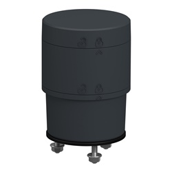 Base alimentazione modulare Harmony XV6 colonna luminosa 24V AC/DC IP65 grigio scuro