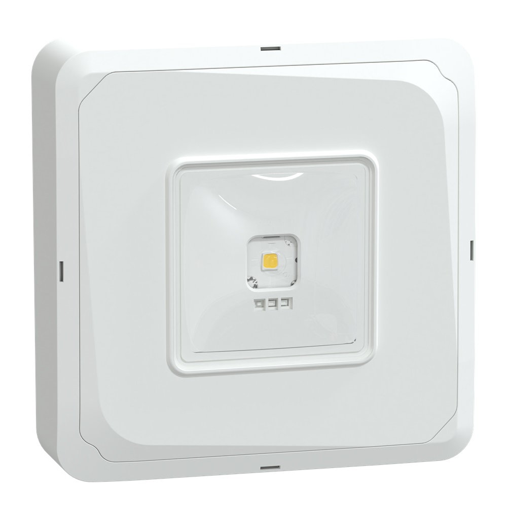 Apparecchio emergenza Exiway Smartbeam Activa-DiCube 220lm IP65 superficie vie esodo 3h bianco