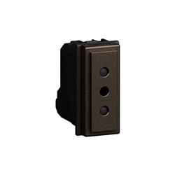L.NOW - PRESA 2P+T 10A 250VAC BRONZ