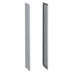 Pannelli laterali acciaio grigio RAL 7035 per armadio elettrico modulare 1400x400 mm set 2 pezzi