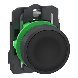 PULSANTE NERO 1NO PUSH-IN