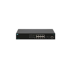 Switch L2 8 porte Gigabit PoE+ 130W 2 slot SFP per videosorveglianza e rete