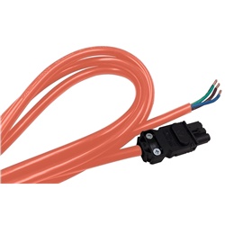 Cavo alimentazione arancione IEC 3 fili 16 AWG rame flessibile per installazioni elettriche professionali