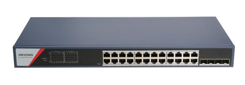 Switch HI PoE Gigabit 24 porte PoE 4 porte SFP Smart Managed per reti professionali