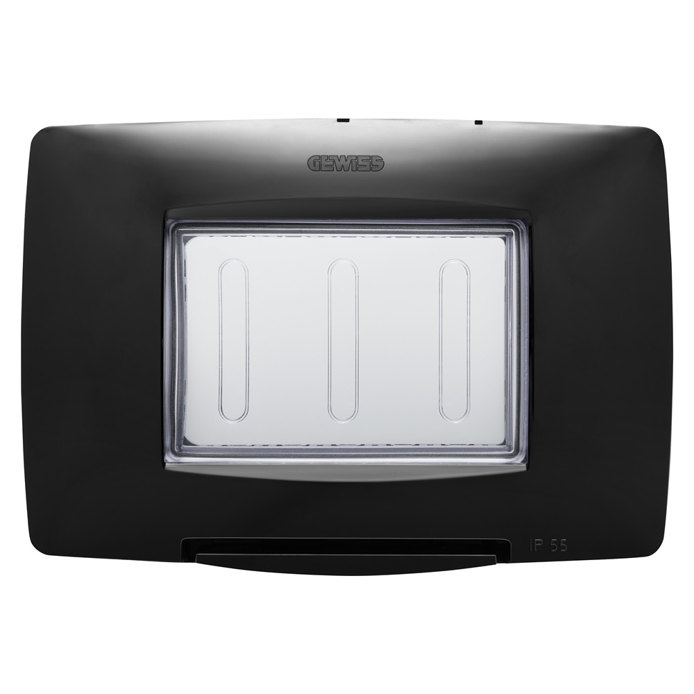PLACCA STAGNA 3M IP55 NERO