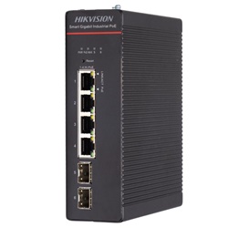 Switch industriale L2 Smart Managed 4 porte Gigabit PoE Hi-PoE 90W 4 porte SFP per reti professionali e industriali