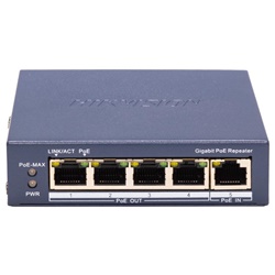 Repeater PoE Gigabit 5 porte con alimentazione Ethernet per reti aziendali e domestiche