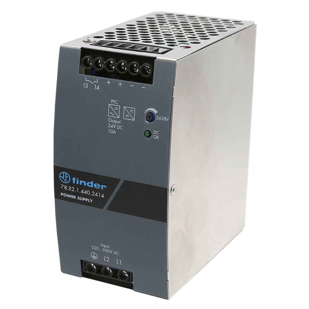 Alimentatore switching 10A 24VDC 240W montaggio su guida DIN