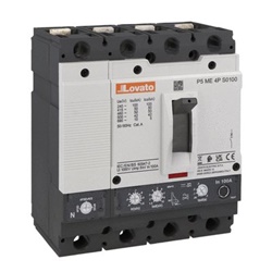 Interruttore automatico 4 poli 160A 50kA protezione installazioni elettriche industriali e civili