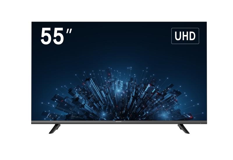 Monitor 55 UHD 4K 60Hz VGA HDMI USB per uso professionale e commerciale