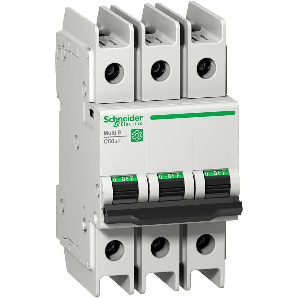Interruttore magnetotermico Miniatura 3 poli 40A curva D 10kA 240V per quadri elettrici