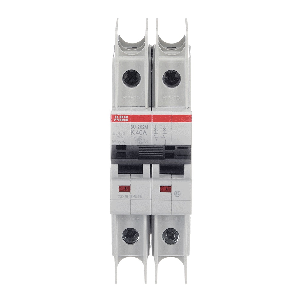 Interruttore automatico SU202M-K40 2P 10kA UL489 protezione sovraccarichi cortocircuiti impianti elettrici