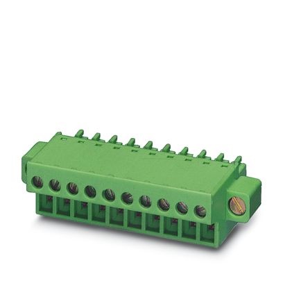 Connettore frontale a vite 11 poli 1,5 mm² 8 A 160 V per circuiti stampati verde